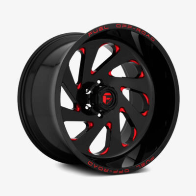 D638 VORTEX 1PC Gloss Black with Candy Red Accents